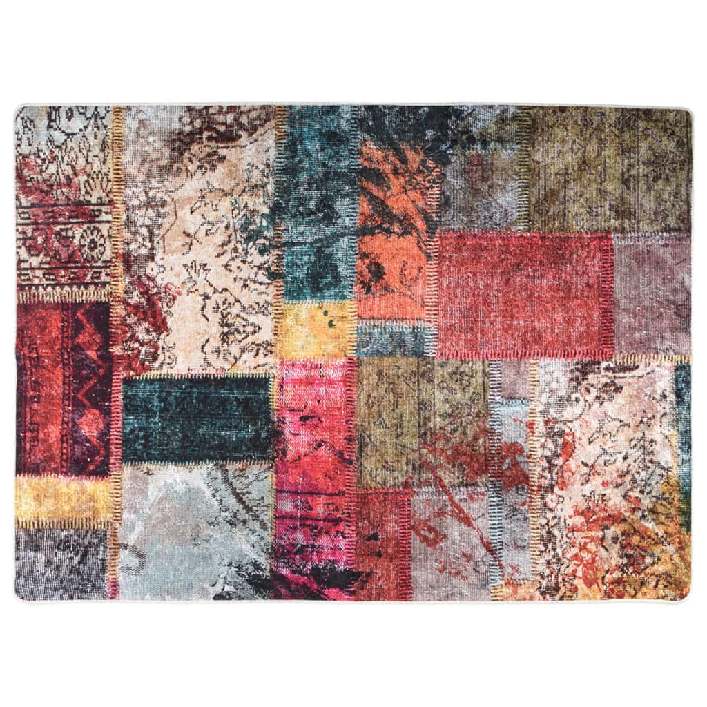 Tapis de maison et de jardin lavable patchwork 120x180 cm antidérapant