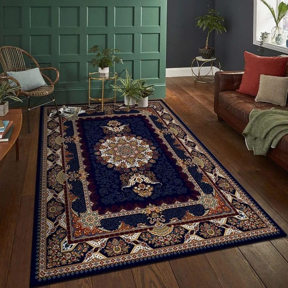 Tapis de salon épais et doux, décoration rétro haut de gamme 80x160