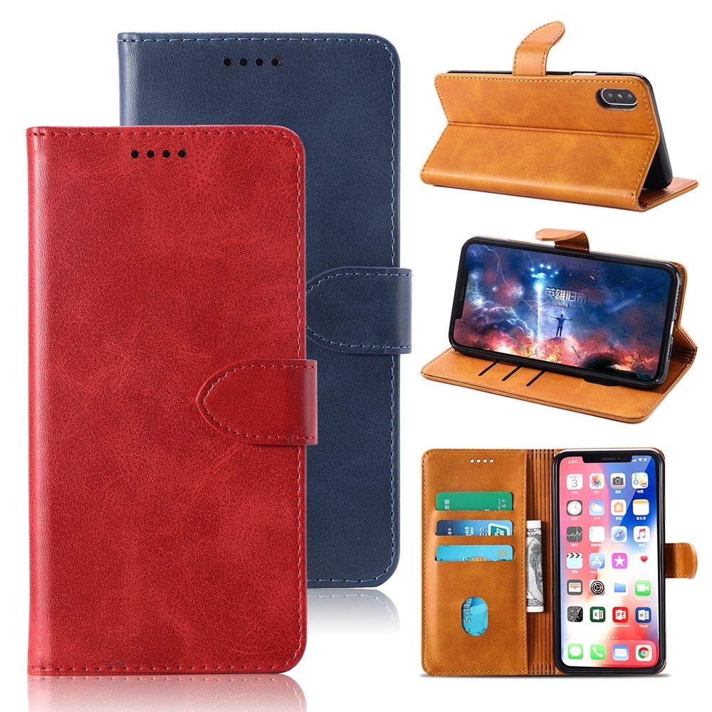 NEKOYA Cover Motorola Moto G6 Plus,Caso di Motorola Moto G6 Plus[Custodia a Portafoglio Flip] [Minimalismo][Supporto Stand] Magnetico Cassa per Motorola Moto G6 Plus