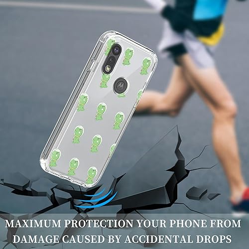 Miniatura 4 de Funda para Moto E 2020, a prueba de golpes, 2 en 1, híbrida, delgada, transparente, carcasa trasera de policarbonato duro + funda protectora de