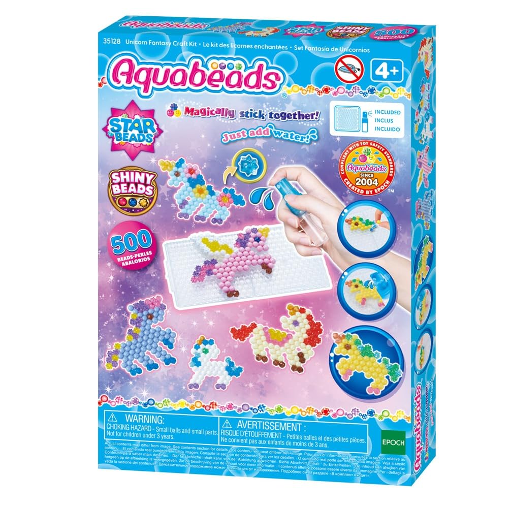 Aquabeads - 35128 enfres Unicorn Fantasy Craft Kit - Arts & Crafts Bead Activity Toy