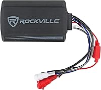 Vista 1 de Rockville Amplificador Bluetooth PS20 ATV/UTV/motocicleta de 2 canales, pico de 1200 W / 150 W RMS, IP65 impermeable, clase D, compacto
