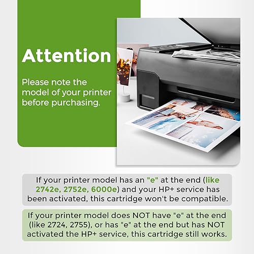 Miniatura 4 de 67XL - Cartuchos de tinta de repuesto para HP Ink 67 XL HP67 HP67XL for2700 4155e 2755e 2734e 4100 2700e 4100e 6400 2752 2752e 4152e 6455e 6055e