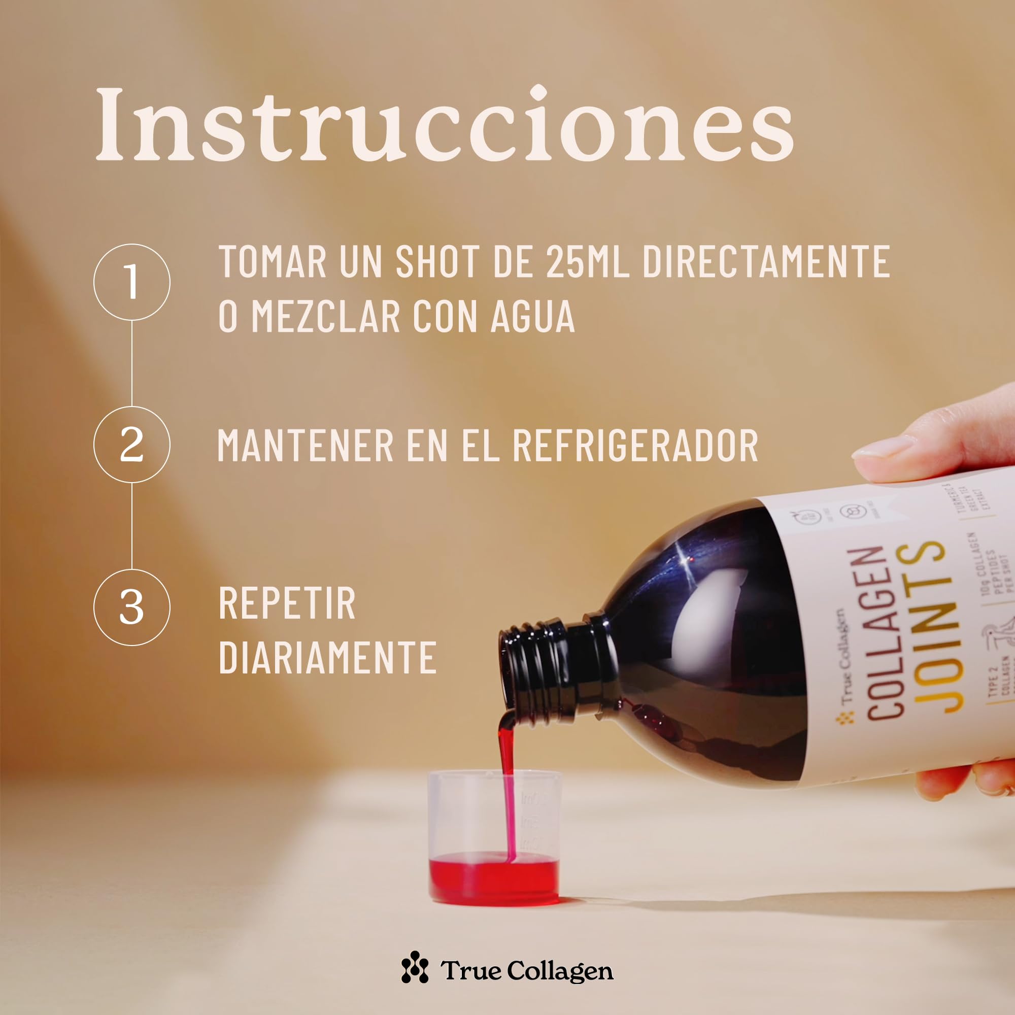 True Collagen Articulations | Complément liquide de collagène hydrolysé 10 000 mg - 2 x 500 ml 40 jours | Types I II III glucosamine MSM curcuma et chondroïtine pour des articulations des cheveux une