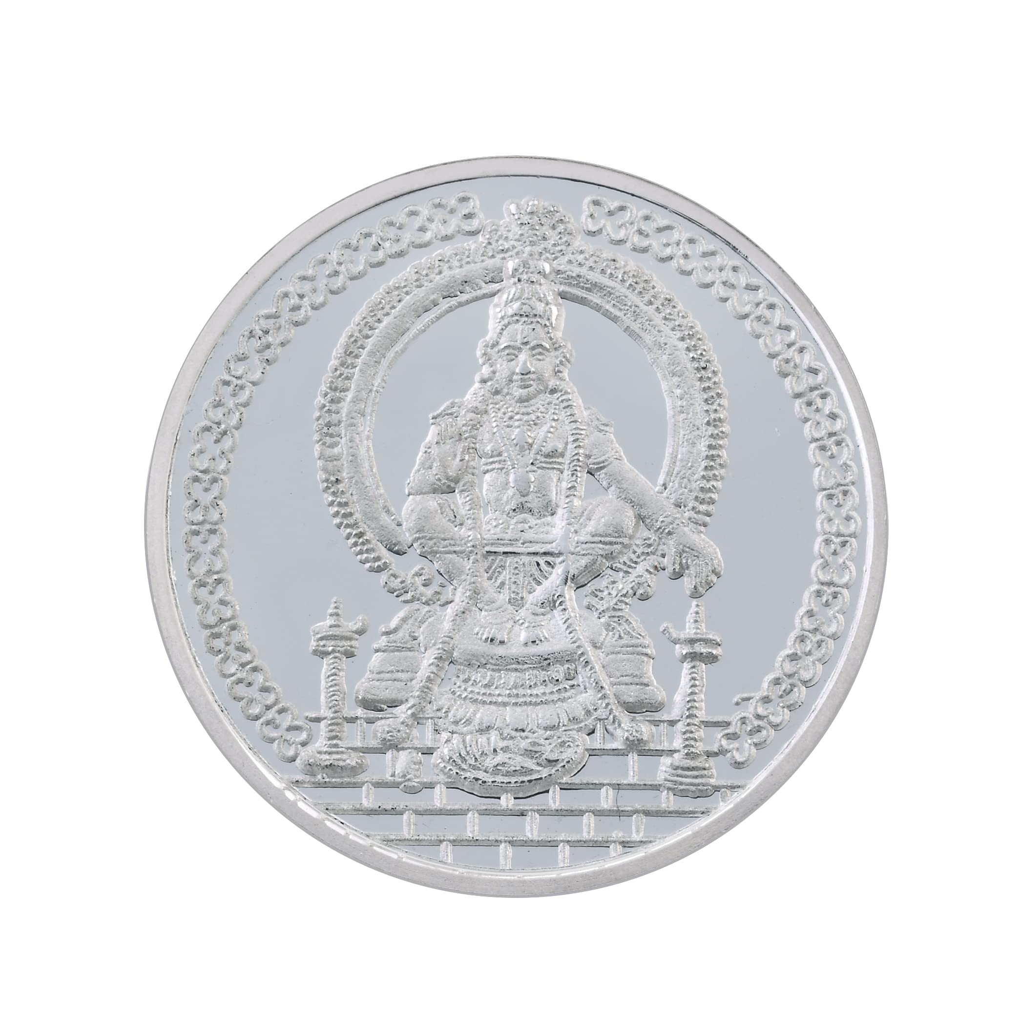 999 Purity Lord Ayyappa Silver Coin 10 Gram