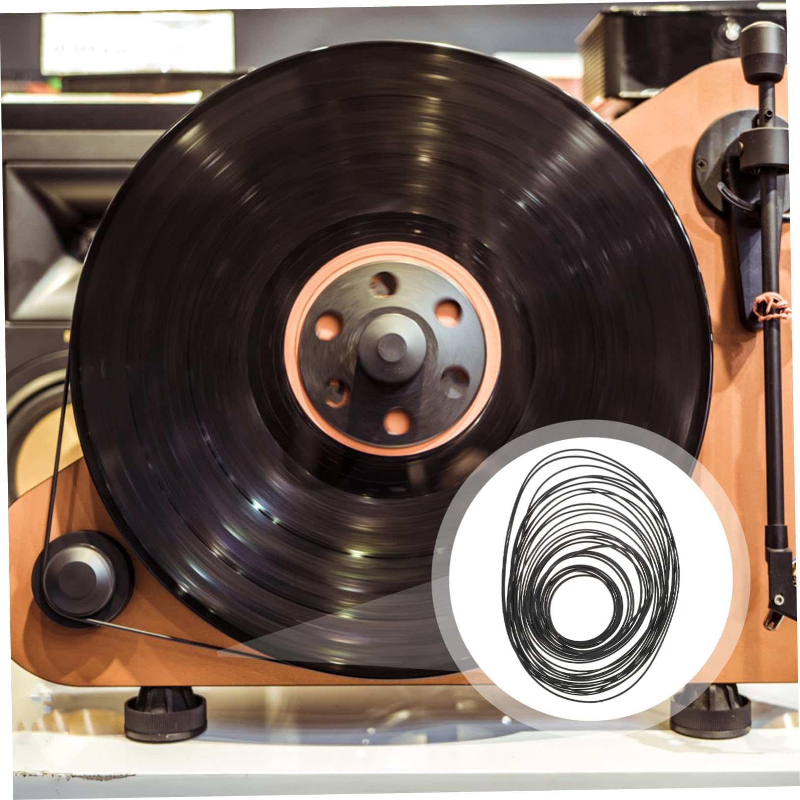 PartyKindom 6packs Professional Recorder Cassette Repair Belt for Smooth Rotation and Noise Reduction for Tape Devices and Turntables