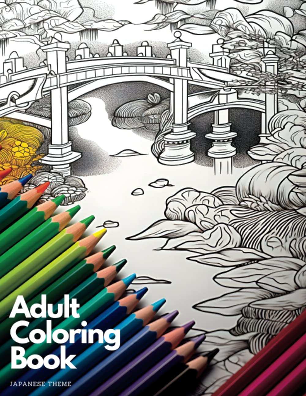 Adult Coloring Book - Japanese Theme: Color Japan's Beauty