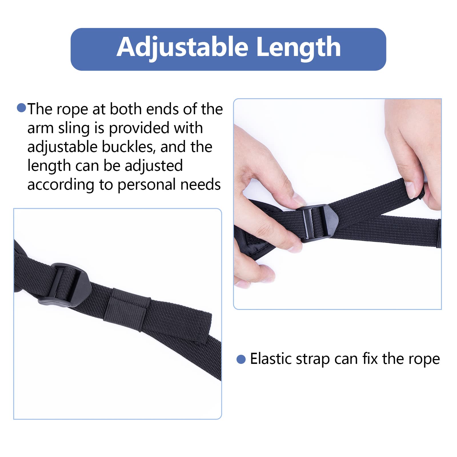 Mesh Tutore Braccio Ingessato Traspirante Regolabile Supporto per Braccio Con Gommapiuma per Collo, Adatto per Maschio/femmina, Destra/sinistra, Adatto per Lesioni da Polso, Gomito e Braccio (Nero)
