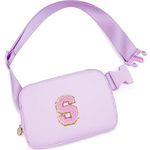 Birthday Gifts for 6 7 8 9 10 11 12 13 Year Old Girls,Fanny Pack Belt Bag Crossbody Bags for Women Girls Kids,Fashion Waist Packs Cute Teen Trendy Stuff Travel Essentials | Lavender,S
