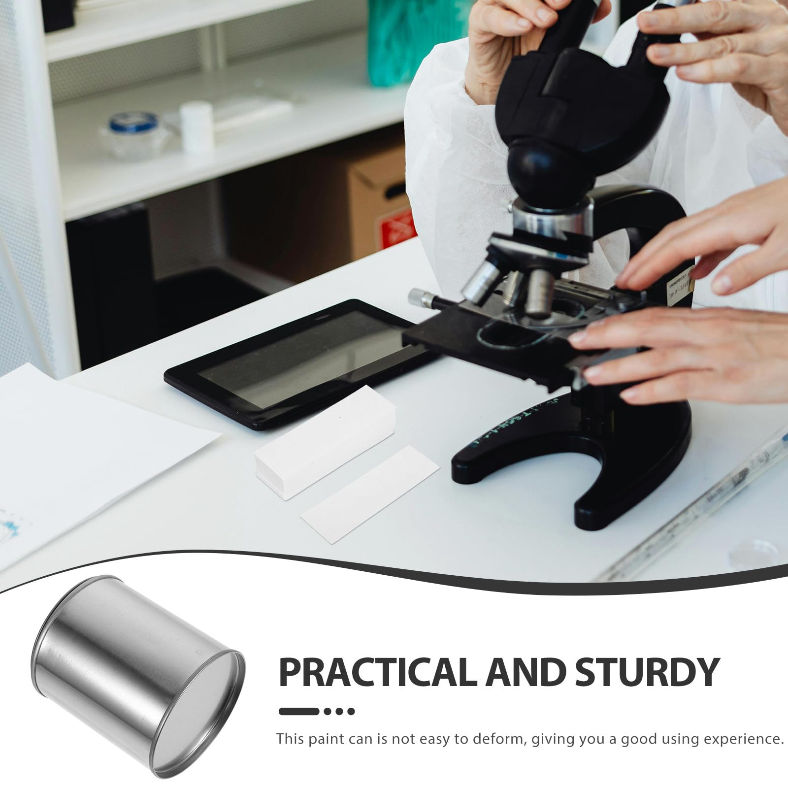 SEWACC Cubos de Pintura Metálicos Sellados 04L 12 Piezas Latas Vacías Redondas de Hierro Reforzado para Muestras y Almacenamiento de Brea Contenedores Multiusos para Laboratorio y