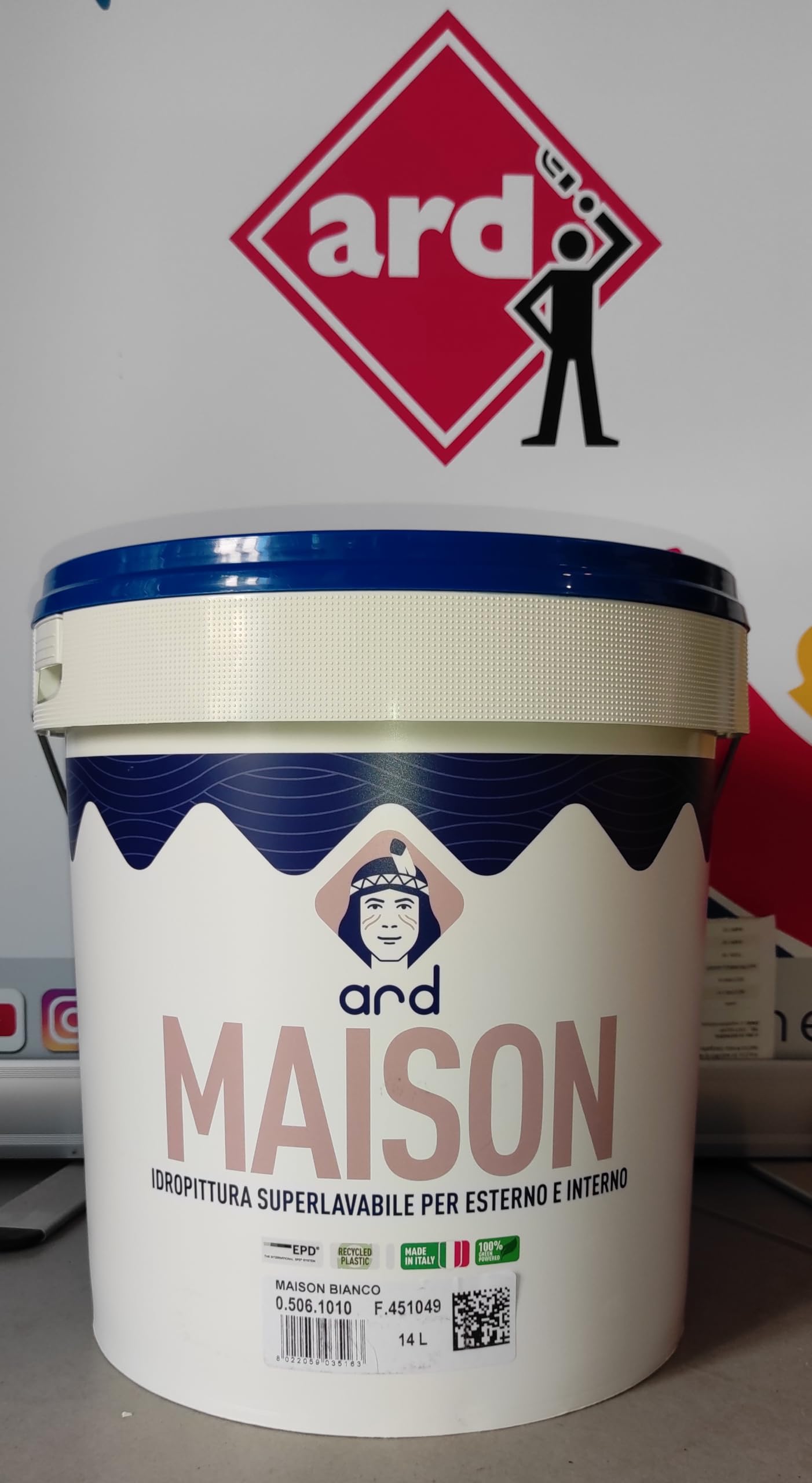 MAISON IDROPITTURA LAVABILE LT 14