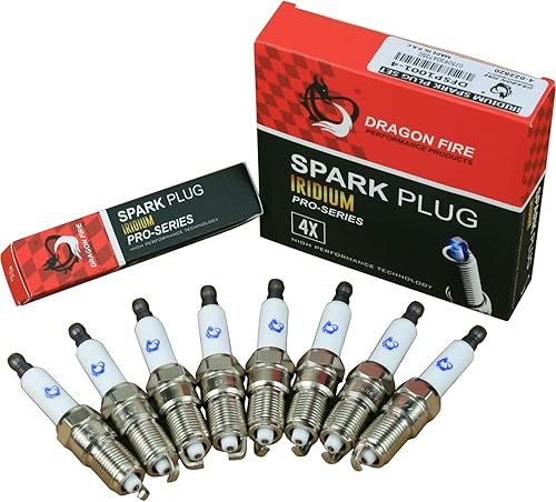 Miniatura 4 de AIP Electronics Dragon Fire Performance Bobinas de encendido Iridium Spark Plug Wire Reemplazo compatible con Chevy 5.3L 6.0L 6.2L 7.0L V8 Reemplaza