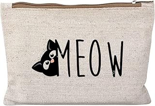 Bamm Solid Linen Canvas Cosmetic Bag With Modern Printed Design - 14 (16 x 21 x 16 cm) (8)