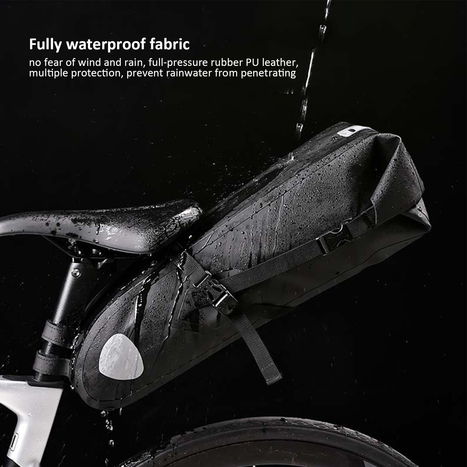 Borsa da sella per bicicletta, 10 l, riflettente, per mountain bike, per donne, giovani, adolescenti, ciclisti, hobbisti, appassionati, familiari e amici