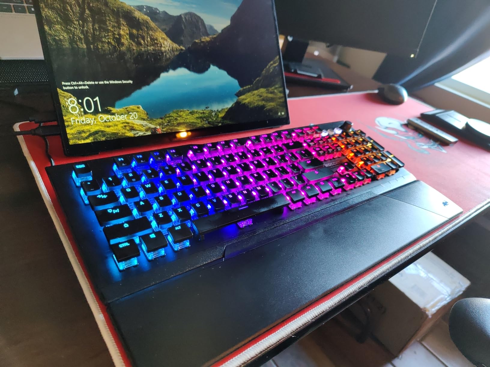 roccat vulcan 121 wireless keyboard with touchpad