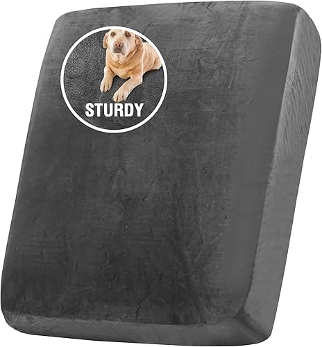 H.VERSAILTEX Funda de cojín de terciopelo suave y resistente para sofá, fundas de cojín individuales para sofá de 1 plaza, fundas protectoras de