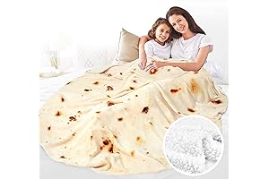 OEAGO Tortilla Blanket, Warm Sherpa Blanket for Adults