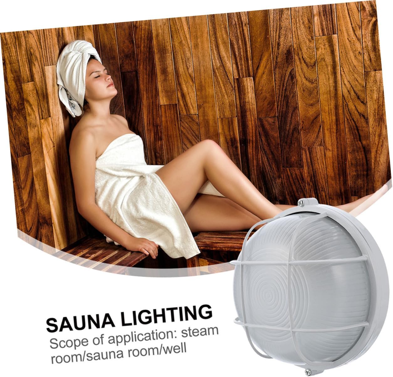 2pcs Waterproof Wall Lamp for Sauna Room Multi-Function Steam Lighting Replaceable Bulbs Professional Wall Light for Steam Room Accessories