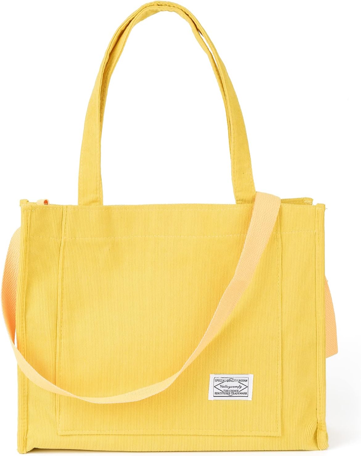 Valleycomfy Corduroy Tote Bag for Women Travel Crossbody Bag Purse Women Shoulder Bags Work Handbags Everyday Hobo Bag