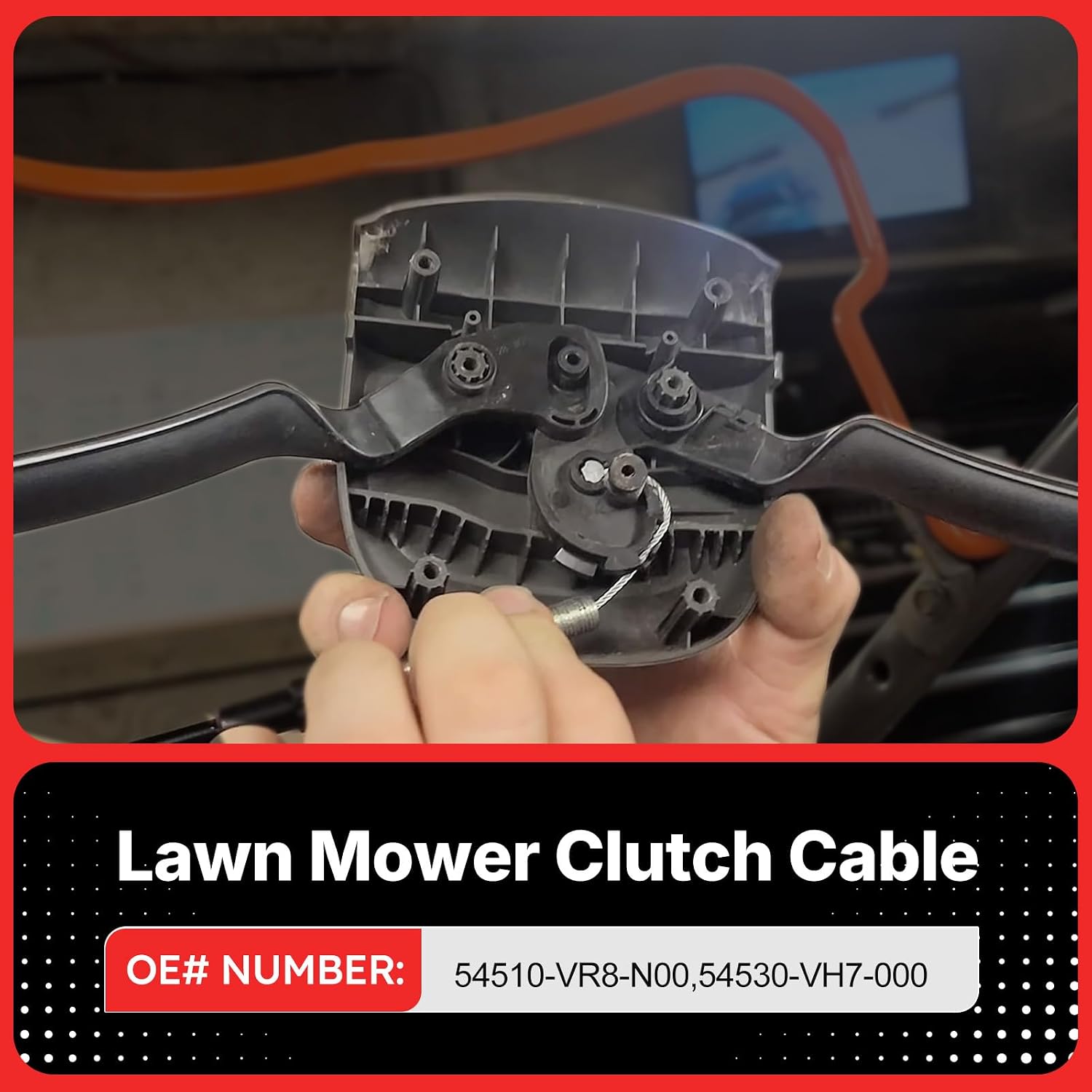 54510-VR8-N00 Lawn Mower Clutch Cable for Honda HRN216 VKA, HRN 216 VKAA, HRN216 VLA, HRN216 VLAA, HRN216 VYA, HRN216 VYAA Replace# 54510VR8N00