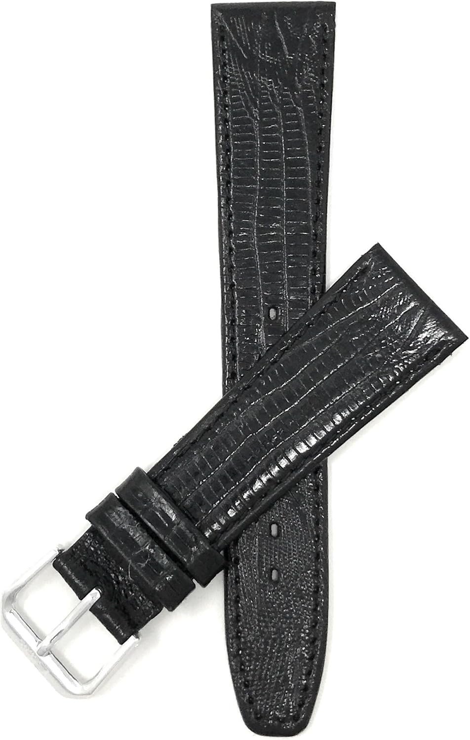 Bandini Leather Watch Band Strap - Lizard Pattern - Slim - 4 Colors - 10mm, 11mm, 12mm, 13mm, 14mm, 16mm, 18mm, 19mm, 20mm - For Men or Women