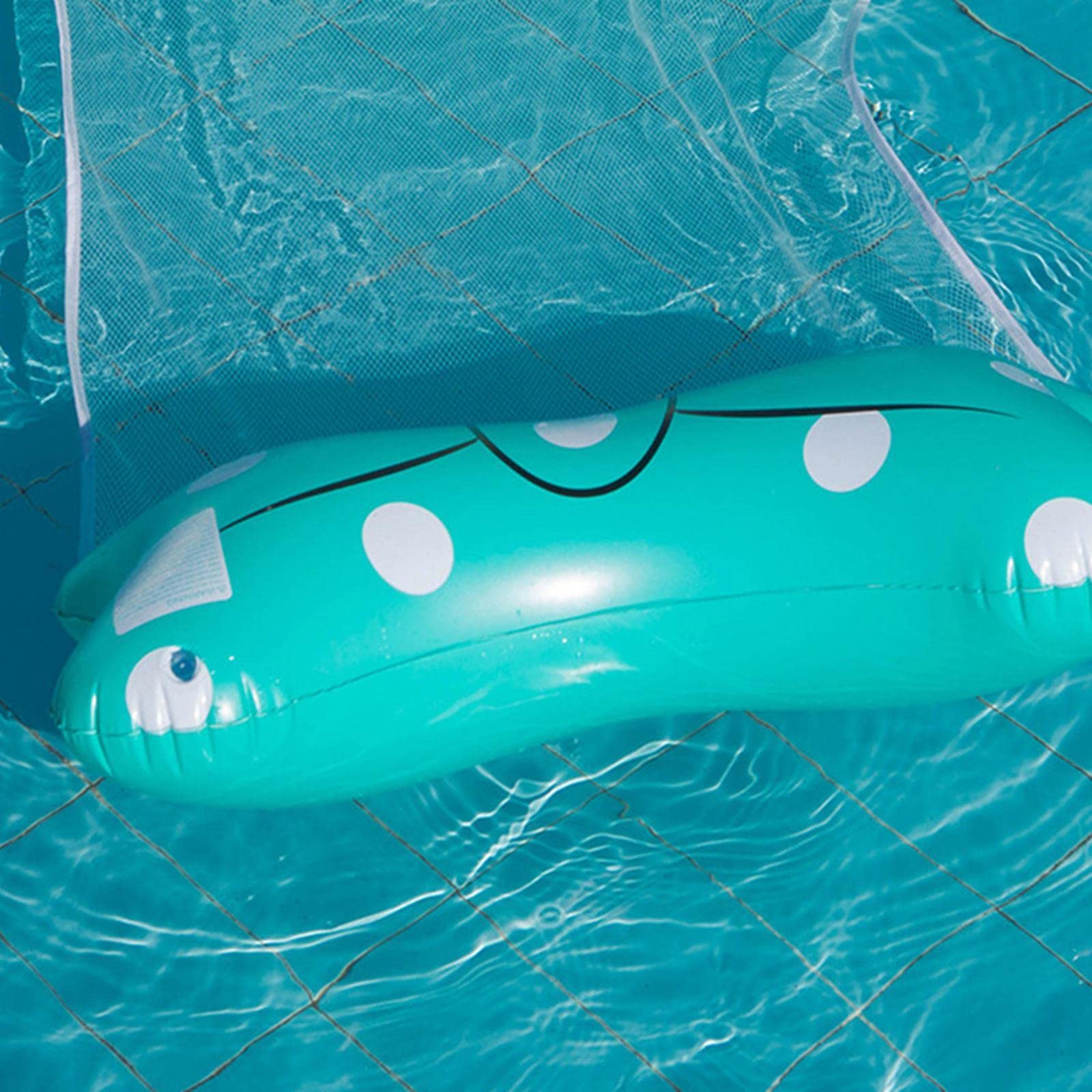 Anbau Inflatable Water Hammock Floating Chair Summer Pool Lounge Bed Light Blue-picture-24