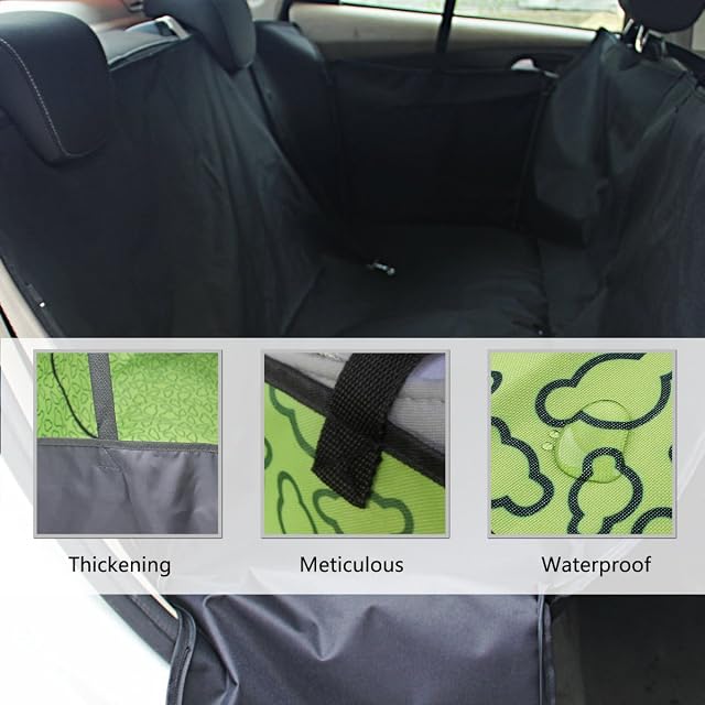 Foto 3 de 4 de PETCUTE Protector Coche Perro Funda de Asiento Trasero para Mascotas Impermeable Cubre Asientos Coche Perro