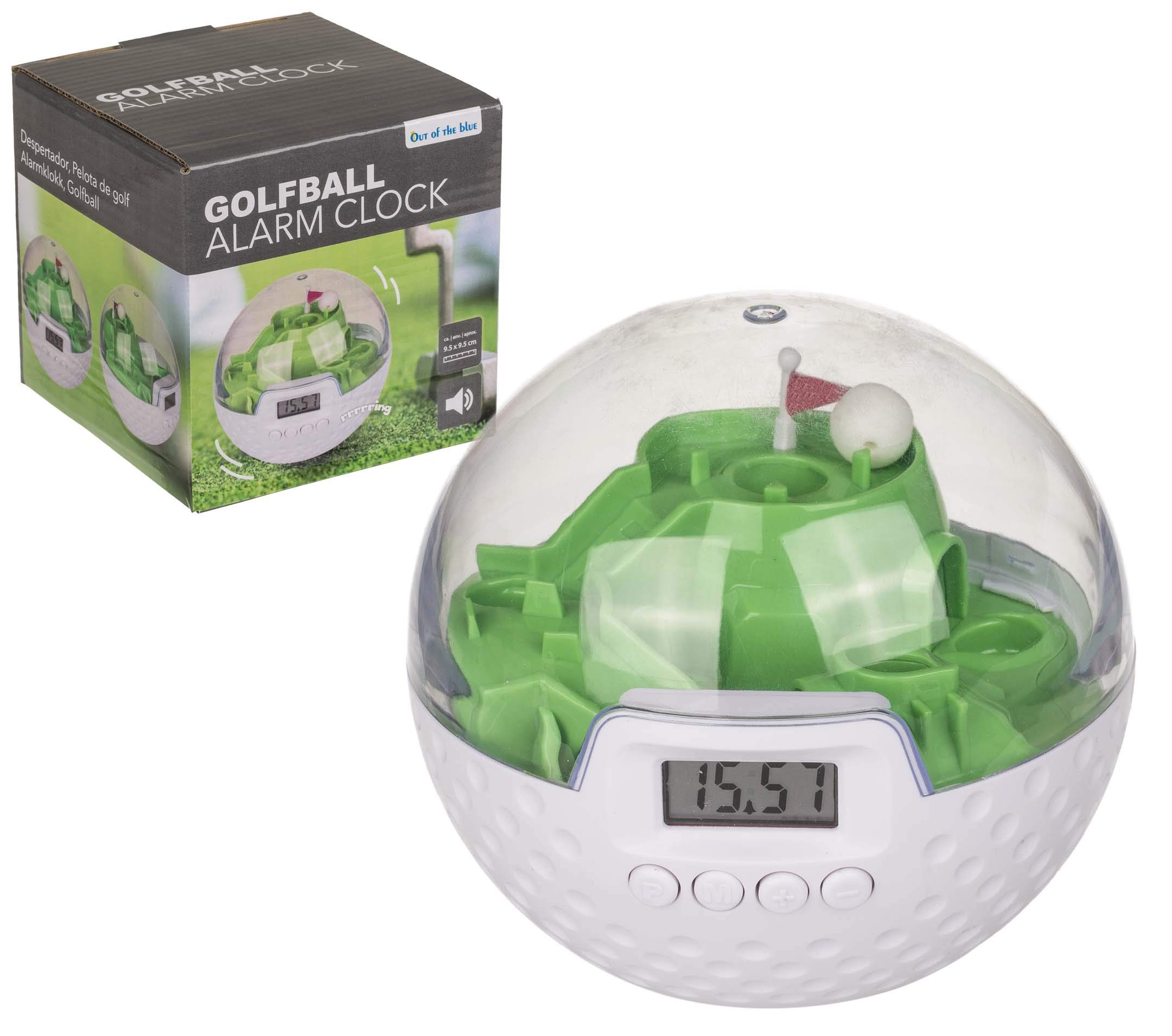 Kenzies Direct Men's White Golfball Game Alarm Clock Novelty For Him Christmas Xmas Birthday Top Selling Gift Present Stocking Filler