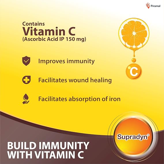 Supradyn Multivitamins Tablets with Minerals and Trace Elements, 225 Tablets (15 Strips) Brown