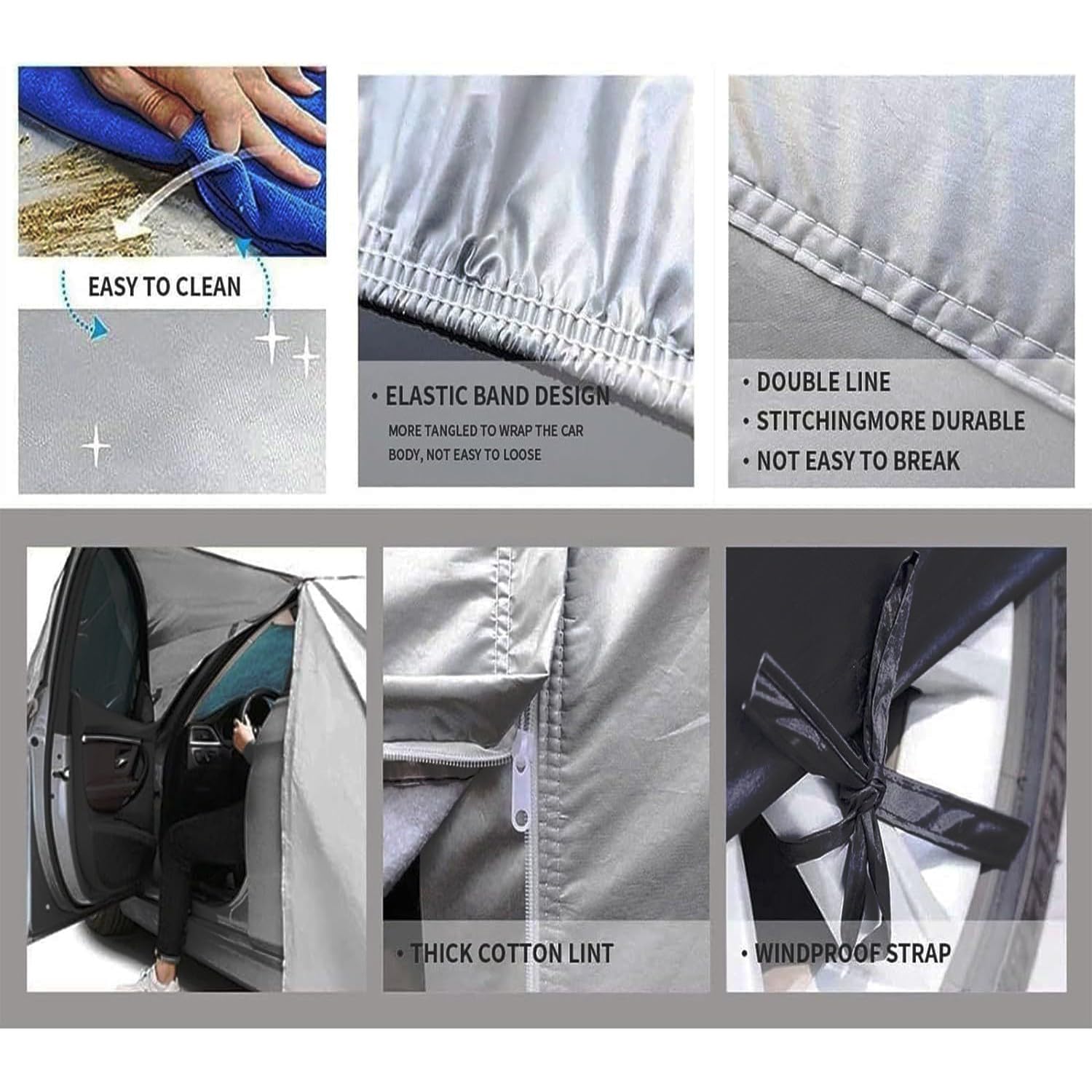 Bâche Voiture Extérieur pour BMW X3 G01 X3 E83 X3 F25 Housse de Voiture,Étanche Exterieur Couverture Complète Bâche Auto Housse de Protection Voiture