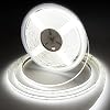 COB LED Strip 15m, 384 LEDsm, 24V, 100lmw, 9wm, CRI 92, 10mm Wide, Uniform Dotless LED Tape for Living Room, DIY Project, Interior Decor No Power Supply, Cool White, 6000K [Energy Class F]