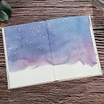 Siixu Colorful Blank Journal Notebook, Hardcover Unlined Personal Diary to Write in for Women and Girls, Pretty Notepad for Writing, Unique Unruled Paper Design, 5.3 x 7.2 in, 192 Pages | Hand-illustrated by an Artist, Unique Beautiful Watercolor Pag