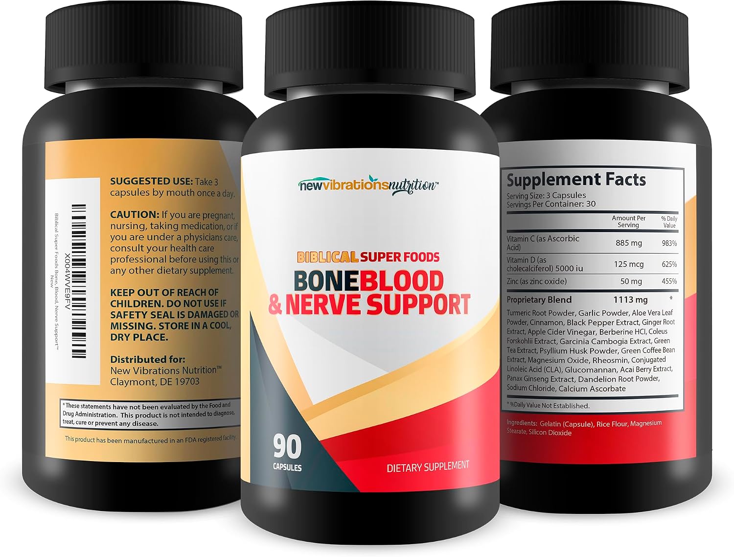 Biblical Superfoods - Our Best Blood & Bone Support Supplement - Blood Support & Nerve Support Supplement - Bone Health Vitamin D For Nerves - Our Best Neuropathy Supplements - Biblical Super Foods