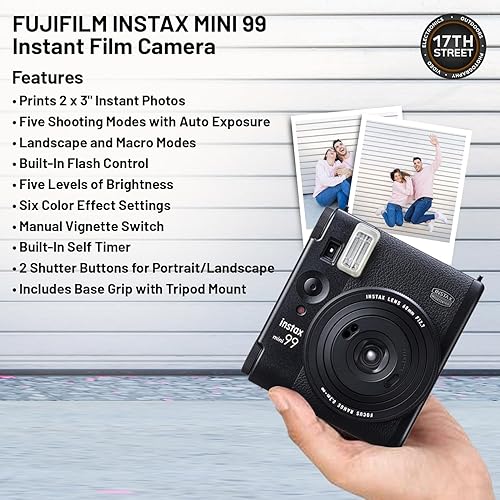 Miniatura 4 de Fujifilm Instax Mini 99 - Cámara de película instantánea con funda para cámara Instax Mini 99, álbum de fotos (108 unidades), paquete de 2 unidades