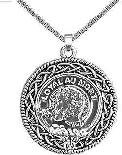 Adair Clan Crest Celtic Interlace Disk Pendant - CLP06