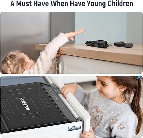 Miniatura 4 de HOLEWOR Caja fuerte biométrica para pistolas con capacidad de dos pistolas, huella dactilar resistente, acceso rápido, pistola segura para el hogar,