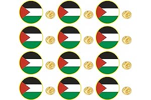 12/25/50/100PCS Metal Palestine Flag Pin