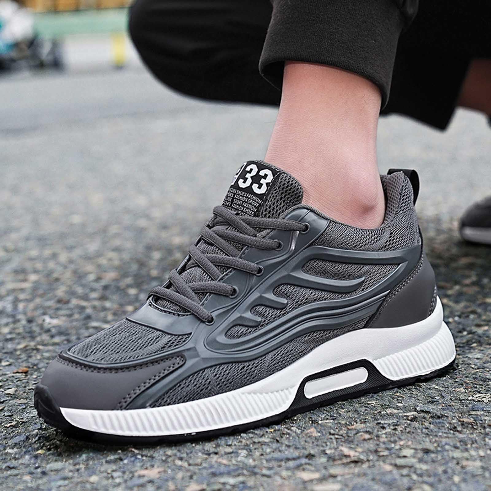 Scarpe da Ginnastica da Uomo Scarpe Palestra Uomo Pianta Larga Tennis Sneakers Alte Camminata Nero Invernali Padel Pallavolo Sneaker Tela Estive Montagna Jogging 52 in Bianche Sport Traspiranti Men