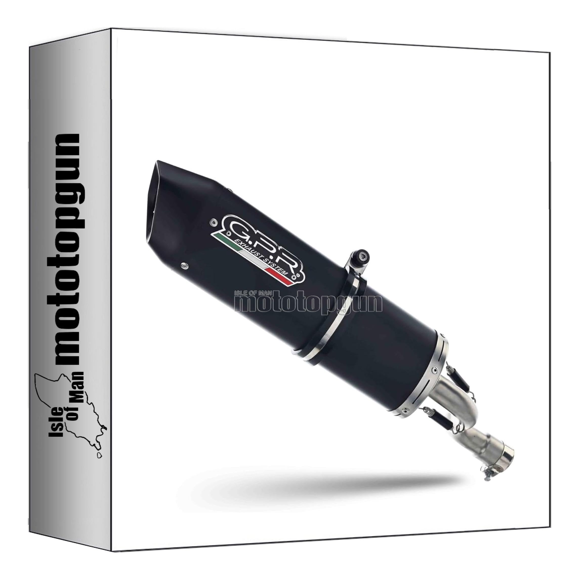 scarico gpr omologato alluminio nero furore, db-killer incluso, k.42.fune compatibile con kawasaki z 750 - s 2004 2005 2006 mototopgun