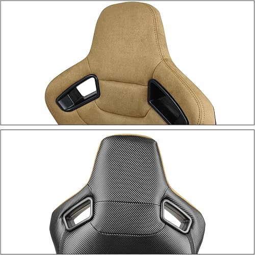 Miniatura 5 de FREEMOTOR802 Asientos universales de carreras, asientos deportivos reclinables con control deslizante de doble bloqueo ajustables, 1 unidad (lado