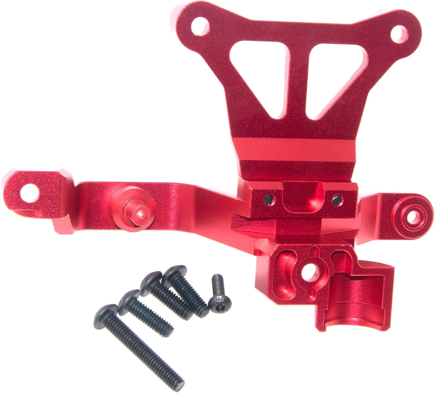 Steering Bellcrank Support Compatible with Traxxas 1/5 XMaxx X-Maxx RC Car Upgrade 6S 77076-4 8S 77086-4 Aluminum Alloy Parts Replace #7746(Red)