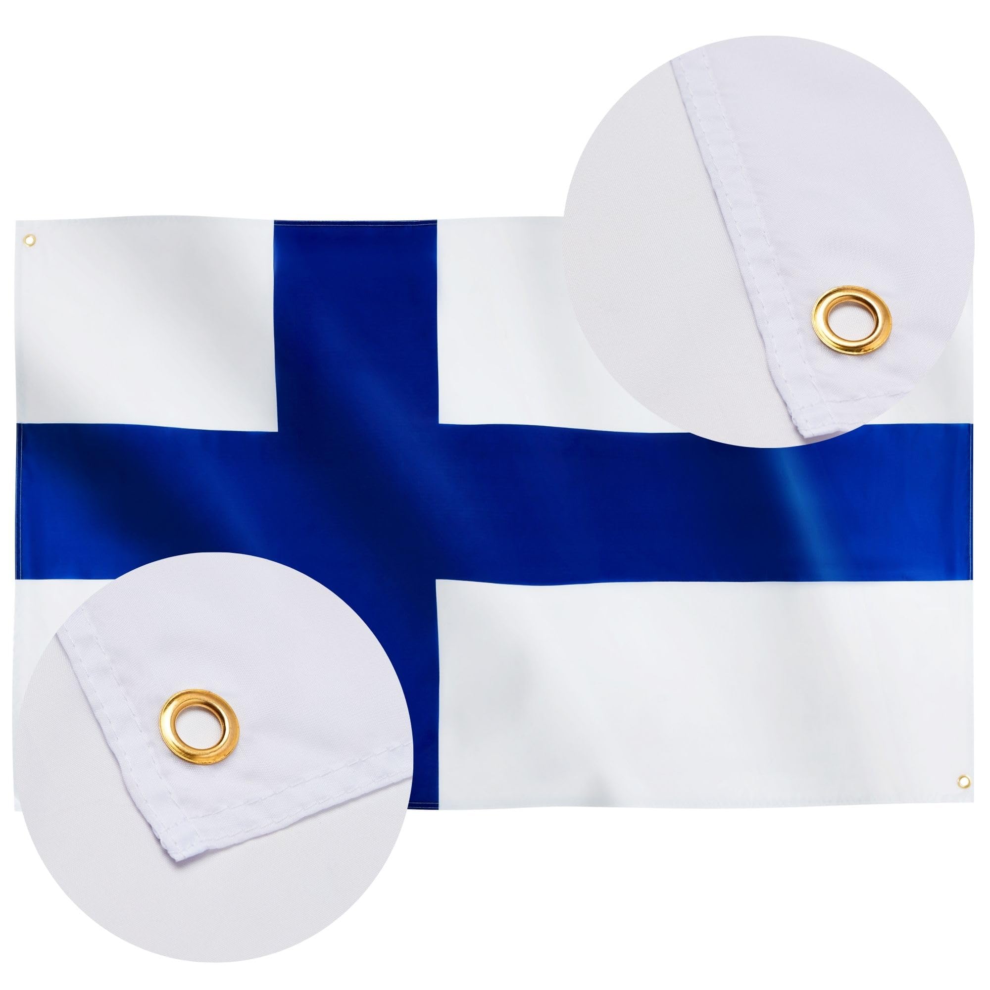 AZ FLAG Bandiera Da Tavolo Finlandia 15X10Cm - Piccola Bandierina Finlandese 10 X 15 Cm - Foto 3