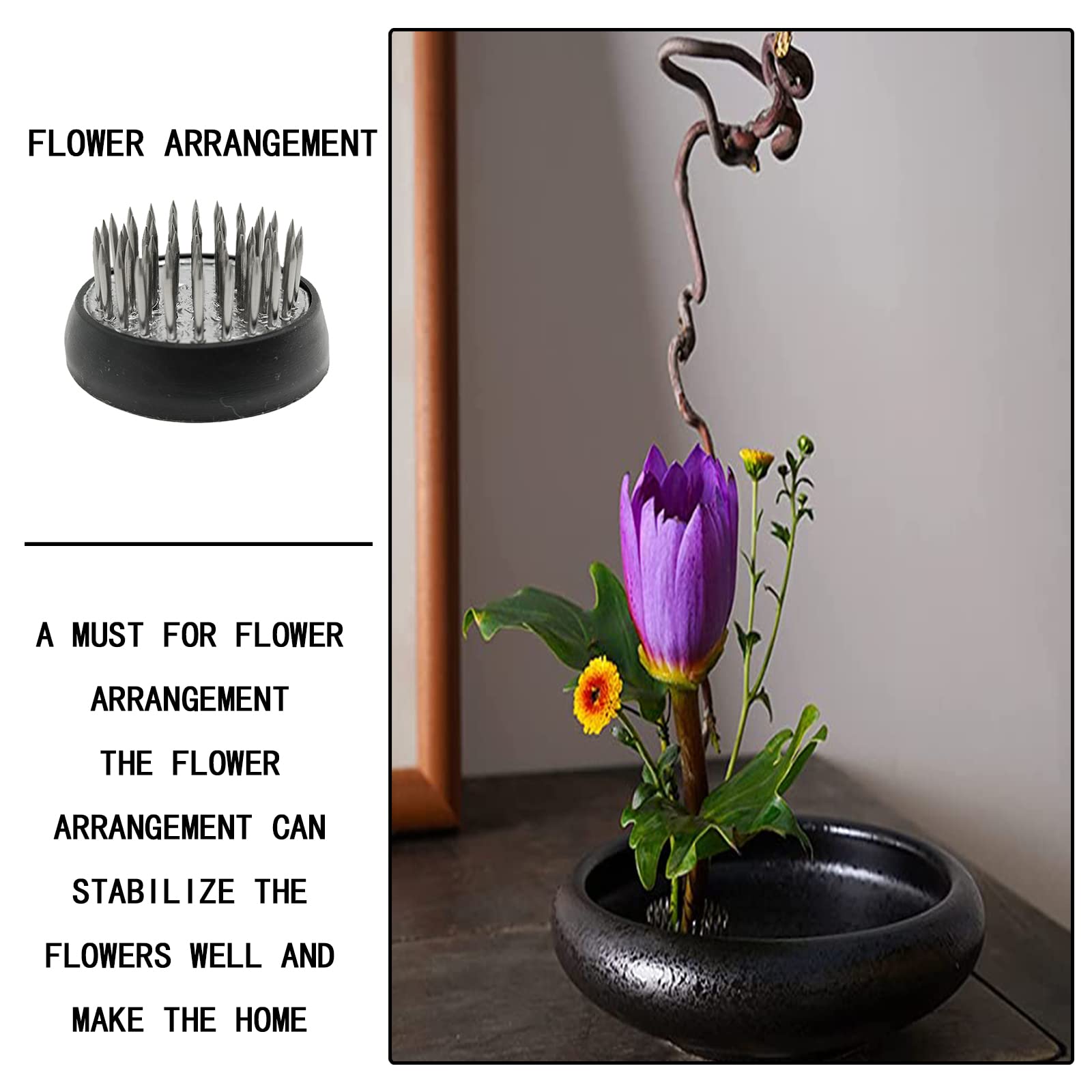 4 Pcs Flower Frogs, Rana per Allestimenti Floreali, Disposizione Fiori Fisso Pin, Resistente e Durevole, für Addobbi Floreali, Creazioni Artistiche, Decorazioni Casa