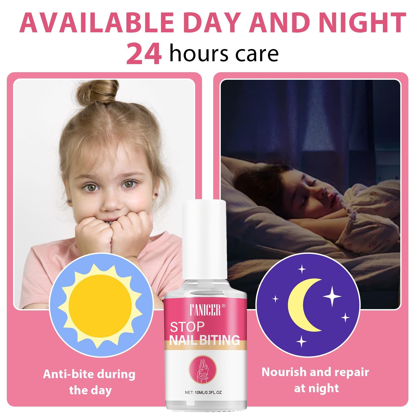 10 ML Smalto Trasparente, Liquido Per Smettere Di Mangiarsi Le Unghie, Trasparente E Facile Da Applicare, Stop A Prevenire La Masticazione Delle Unghie