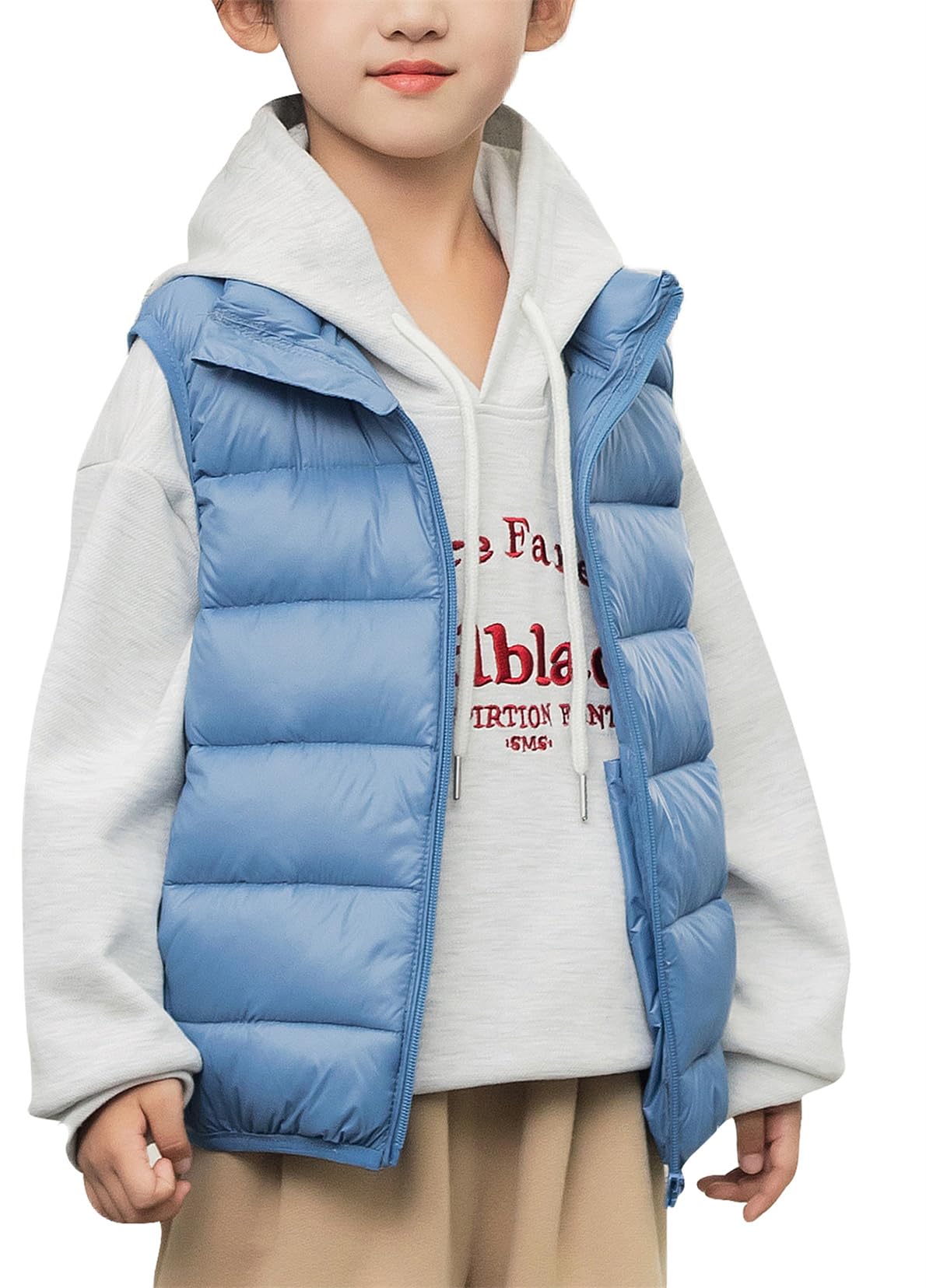 Gilet Piumino Bambini AIEOE - Senza Maniche Antivento Per Ragazzi 2-12 Anni, Leggero E Caldo - Foto 10