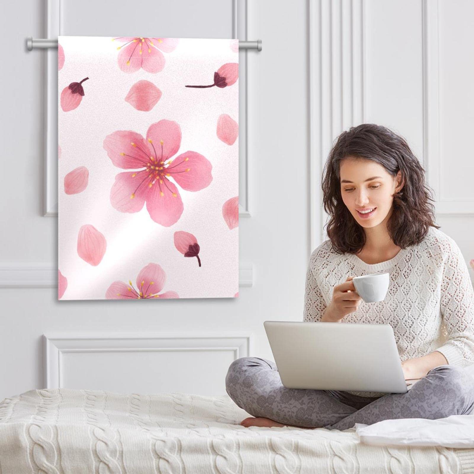 VOUSME Gartenflagge Doppelseitig – Kirschblüten-Design, 30,5 X 45,7 Cm | Wetterfest & Maschinenwaschbar