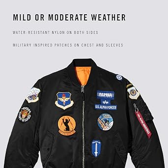 Alpha Industries Men's Squadron MA-1 Flight Jacket