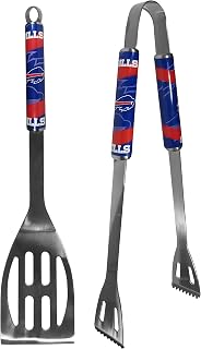 NFL Siskiyou Sports Fan Shop Buffalo Bills 2 pc Steel BBQ Tool Set One Size Team Color