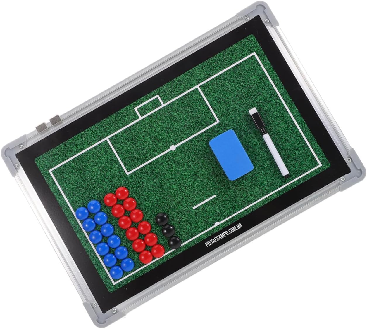 OUNONA Soccer Coaching Board and Tactical Writing Board Aluminum Alloy Dry Erase Sports Ball Coaching Equipment for Football Coaches and Trainers Indoor Outdoor Match Planning