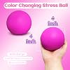 Giant Stress Balls Squeeze Toys for Adults and Kids 4 Jumbo Squeeze Dough Balls Goody Bag Stuffer Elastic Stress Balls Color Changing Stress Balls Purple